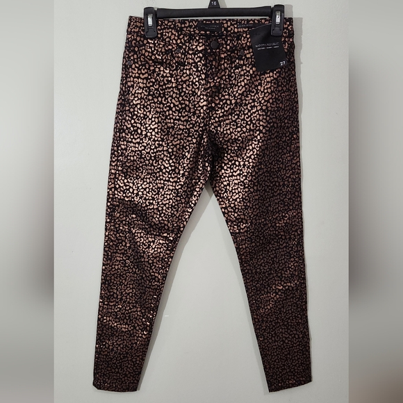 Banana Republic Leopard Mid-rise Skinny Ankle Jeans - Picture 4 of 8